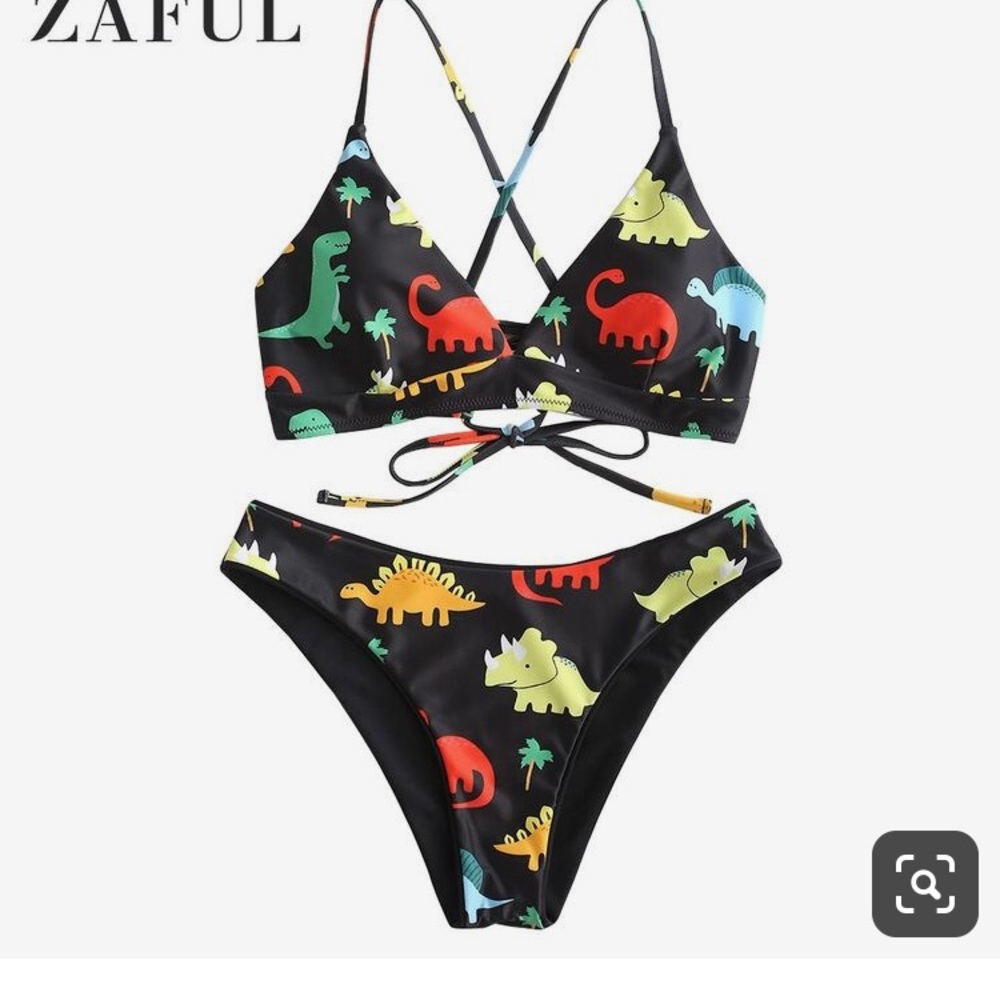 NWT Dinosaur Print Bikini